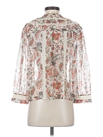 Feathers 3/4 Sleeve Blouse (view 2)