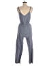Indulge Tweed Blue Jumpsuit Size M - photo 2