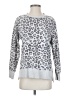 Green Tea Animal Print Silver Pullover Sweater Size S - photo 1