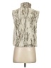 Eight Sixty 100% Polyester Silver Faux Fur Vest Size XS - photo 2