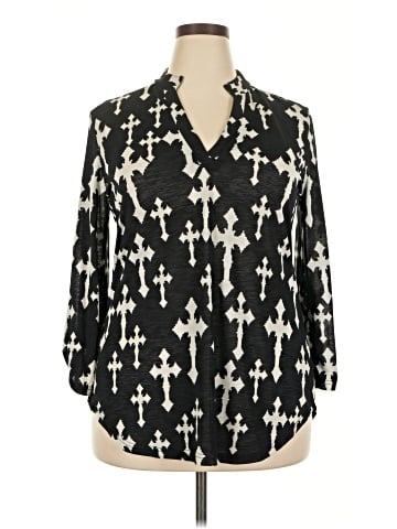 Cowgirl 3/4 Sleeve Button-Down Shirt (view 1)