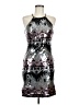 My Michelle Metallic Silver Cocktail Dress Size 7 - photo 1