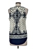 Dragonfly 100% Rayon Blue Sleeveless Blouse Size M - photo 2