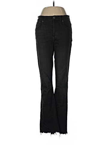 Madewell Tall Cali Demi-Boot Jeans in Berkeley Black: Chewed-Hem Edition (view 1)