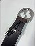 Gucci 100% Leather Black Brown Leather Web Belt Size M - photo 7