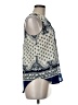 Dragonfly 100% Rayon Blue Sleeveless Blouse Size M - photo 4