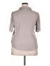 Danskin 100% Polyester Gray Short Sleeve Blouse Size XL - photo 2
