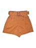 Leith Solid Orange Shorts Size XXS - photo 1