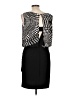 En Focus Studio Graphic Black Cocktail Dress Size 12 - photo 2