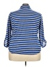 Bongo 100% Polyester Blue Long Sleeve Polo Size 3X - photo 2