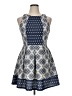 Rewind Argyle Blue Cocktail Dress Size XL - photo 1