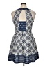 Rewind Argyle Blue Cocktail Dress Size XL - photo 2