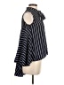 Kim & Cami Stripes Black Sleeveless Blouse Size S - photo 4