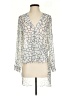 Bariano Silver Long Sleeve Blouse Size XS - photo 1