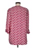 Tiana B. 100% Polyester Chevron-herringbone Red 3/4 Sleeve Blouse Size M - photo 2