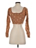 LA Hearts 100% Rayon Brown Long Sleeve Blouse Size S - photo 2