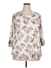 Papermoon Ivory 3/4 Sleeve Blouse Size 1X - photo 1