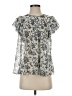 Max Studio Silver Short Sleeve Blouse Size S - photo 1