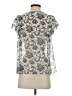 Max Studio Silver Short Sleeve Blouse Size S - photo 2