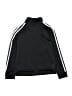 Adidas 100% Polyester Black Track Jacket Size 8 - photo 2