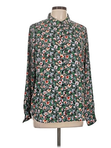 Ganni Long Sleeve Blouse (view 1)