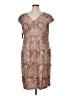 Alex Evenings 100% Polyester Brown Cocktail Dress Size 16W - photo 2