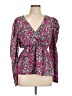 Shein 100% Polyester Pink Long Sleeve Blouse Size 12 - photo 1