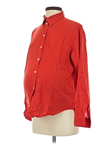 H&M Mama Long Sleeve Button-Down Shirt (view 1)