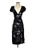 Express 100% Rayon Floral Black Cocktail Dress Size S - photo 1
