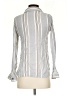 Beulah Style 100% Tencel Silver Long Sleeve Blouse Size XS - photo 2