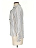 Beulah Style 100% Tencel Silver Long Sleeve Blouse Size XS - photo 5