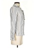 Beulah Style 100% Tencel Silver Long Sleeve Blouse Size XS - photo 4