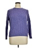Kim Rogers 100% Cotton Tweed Purple Pullover Sweater Size XL - photo 1