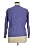 Kim Rogers 100% Cotton Tweed Purple Pullover Sweater Size XL - photo 2