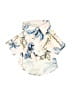 Unbranded Tropical Ivory Short Sleeve Blouse Size 0-3 mo (estimated) - photo 1