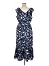 DKNY 100% Polyester Blue Casual Dress Size 16 - photo 2
