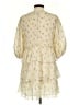 Ganni 100% Polyester Ivory Casual Dress Size EU 34 / US 4 - photo 2