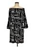 AB Studio Graphic Black Casual Dress Size L - photo 1