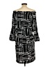 AB Studio Graphic Black Casual Dress Size L - photo 2