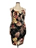 Assorted Brands Tropical Black Cocktail Dress Size 2X - photo 1