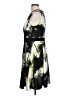 Nine West Graphic Green Cocktail Dress Size 10 - photo 5