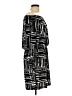 AB Studio Graphic Black Casual Dress Size L - photo 4