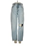 Zara Hearts Blue Jeans Size 4 - photo 1