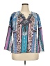 Hale Bob Blue 3/4 Sleeve Blouse Size 2X (estimated) - photo 1