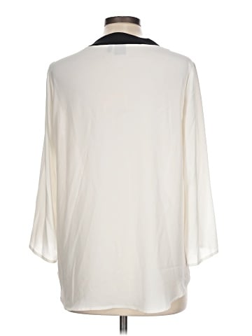 Kaari Blue 3/4 Sleeve Blouse (view 2)