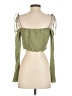 Zara Green Long Sleeve Blouse Size S - photo 2
