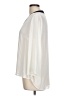 Kaari Blue 100% Polyester Ivory 3/4 Sleeve Blouse Size L - photo 5