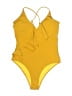 Assorted Brands Solid Yellow One Piece Swimsuit Size XL (estimated) - photo 1