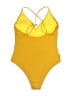 Assorted Brands Solid Yellow One Piece Swimsuit Size XL (estimated) - photo 2