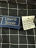 Laura Scott Houndstooth Black Long Sleeve Button-Down Shirt Size M - photo 7